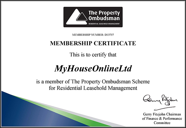 Property Ombudsman Certificate